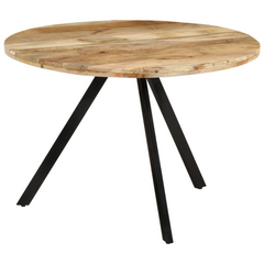 Dining Table 110x75 cm Solid Wood Mango - Rustic and Stylish