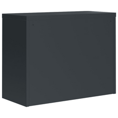 Anthracite Steel File Cabinet - 90x40x70 cm - Durable & Secure Office Storage