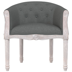 Dark Grey Fabric Dining Chair - Elegant & Comfortable Seating Solution