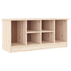 Shoe Bench ALTA 100x35x45 cm | Solid Pine Wood Shoe Storage Organizer with Seating