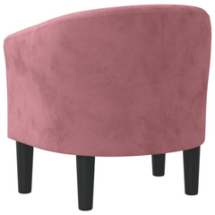 Luxurious Pink Velvet Tub Chair - Modern & Comfortable Accent Chair