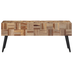 Solid Reclaimed Teak Bench - Stylish and Durable Seating for Your Home, 110x35x45 cm