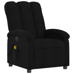 Ultimate Comfort: Massage Recliner Chair in Black Fabric