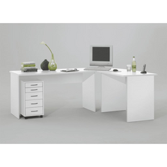 Mobile 5 Drawer Cabinet White - Durable Storage Solution for Your Study or Office