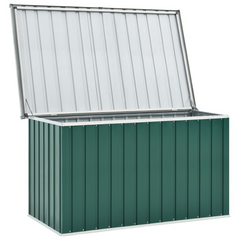 Green Garden Storage Box 149x99x93 cm – Weather-Resistant Outdoor Organizer