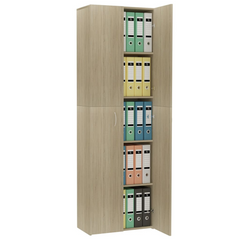 Sonoma Oak Office Cabinet with 5 Shelves & 2 Doors - 60x32x190 cm Engineered Wood Storage Solution