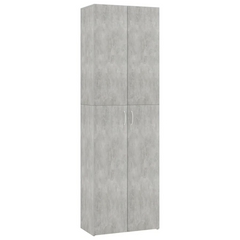 Office Cabinet Concrete Grey 60x32x190 cm Engineered Wood | Minimalist Style, Sturdy and Durable