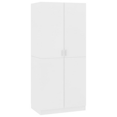 Wardrobe White 80x52x180 cm - Premium Engineered Wood