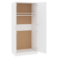 Wardrobe White 80x52x180 cm - Premium Engineered Wood