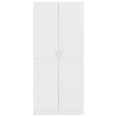 Wardrobe White 80x52x180 cm - Premium Engineered Wood