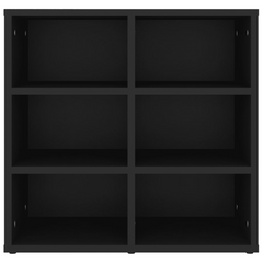 Black Shoe Cabinets 2 pcs - Sleek & Practical 52.5x30x50 cm