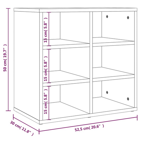 Black Shoe Cabinets 2 pcs - Sleek & Practical 52.5x30x50 cm