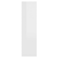 Mirror Cabinet with LED High Gloss White 76x15x55 cm