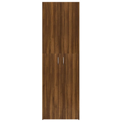 Office Cabinet Brown Oak 60x32x190 cm - Premium Engineered Wood