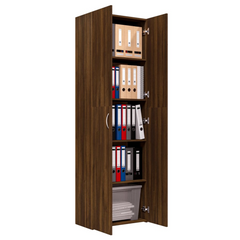 Office Cabinet Brown Oak 60x32x190 cm - Premium Engineered Wood