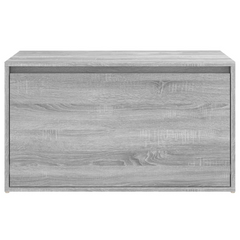 Grey Sonoma Engineered Wood Hall Bench - 80x40x45 cm - Stylish & Functional Entryway Storage Solution