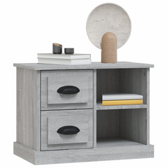 Elegant Bedside Cabinet Grey Sonoma 60x35.5x45 cm