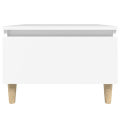 White Side Table 50x46x35 cm - Modern & Stylish Engineered Wood Table