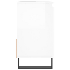 Bathroom Cabinet High Gloss White 65x33x60 cm Engineered Wood