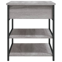 Shoe Bench Grey Sonoma 70x42.5x50 cm - Stylish and Functional Engineered Wood Storage Solution