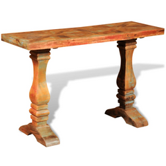 Console Table Solid Reclaimed Wood - Vintage Style, Handmade Furniture