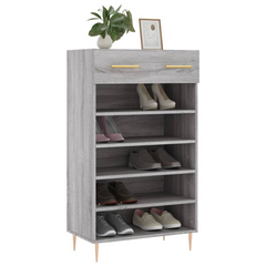 Shoe Cabinet Grey Sonoma 60x35x105 cm - Engineered Wood