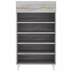 Shoe Cabinet Grey Sonoma 60x35x105 cm - Engineered Wood