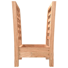 Solid Walnut Wood Magazine Rack - 40x26.5x38.5 cm | Stylish & Durable Storage Solution