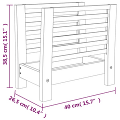 Solid Walnut Wood Magazine Rack - 40x26.5x38.5 cm | Stylish & Durable Storage Solution