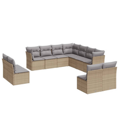 11 Piece Garden Sofa Set with Cushions