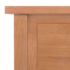 Solid Oak Wood Magazine Table with Drawer - 35x27x55 cm - Compact & Stylish