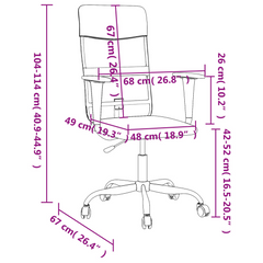 Office Chair Light Grey Fabric - Comfortable and Stylish