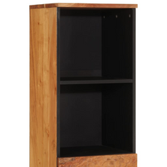 Solid Acacia Wood Bathroom Cabinet 38x33x160 cm - Durable & Elegant Storage Solution for Modern Bathrooms