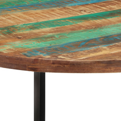 Dining Table 110x75 cm Solid Wood Reclaimed - Eco-Friendly and Sturdy