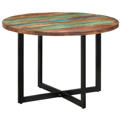 Dining Table 110x75 cm Solid Wood Reclaimed - Eco-Friendly and Sturdy