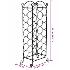 Wine Rack for 21 Bottles Metal - Stylish and Functional Wine Storage Solution