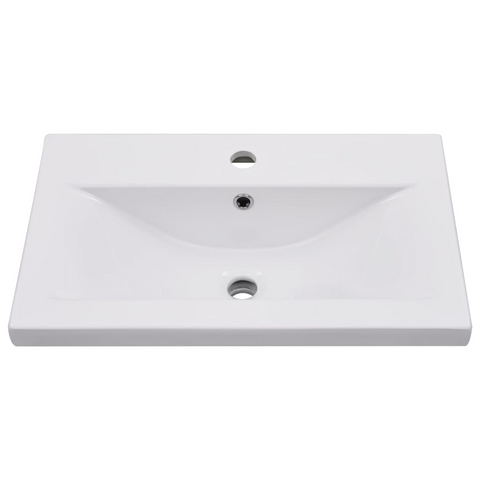 Sink Cabinet with Built-in Basin Concrete Grey – Modern Engineered Wood Bathroom Storage Solution