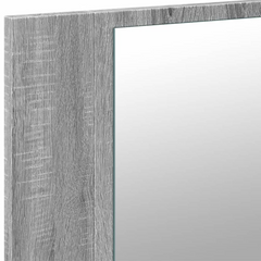 LED Bathroom Mirror Cabinet Grey Sonoma 80x12x45 cm Acrylic