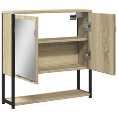 Bathroom Mirror Cabinet Sonoma Oak 60x16x60 cm Engineered Wood