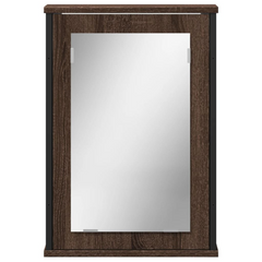 Bathroom Mirror Cabinet Brown Oak 42x12x60 cm Engineered Wood