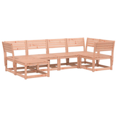 6 Piece Garden Sofa Set - Solid Wood Douglas | Durable Outdoor Furniture