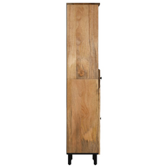 Solid Mango Wood Bathroom Cabinet - 38x33x160 cm | Elegant & Durable Storage Solution