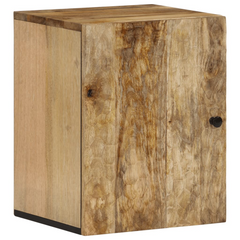 Bathroom Wall Cabinet - Solid Mango Wood, Ample Storage, Wall-Mounted, 38 x 33 x 48 cm