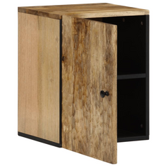 Bathroom Wall Cabinet - Solid Mango Wood, Ample Storage, Wall-Mounted, 38 x 33 x 48 cm