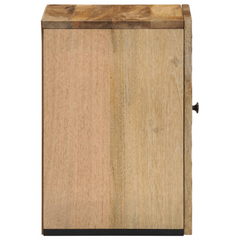 Bathroom Wall Cabinet - Solid Mango Wood, Ample Storage, Wall-Mounted, 38 x 33 x 48 cm