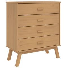 Drawer Cabinet OLDEN Brown Solid Wood Pine