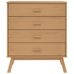 Drawer Cabinet OLDEN Brown Solid Wood Pine