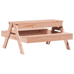 vidaXL Picnic Table with Sandpit for Kids | Solid Wood Douglas | Durable & Versatile