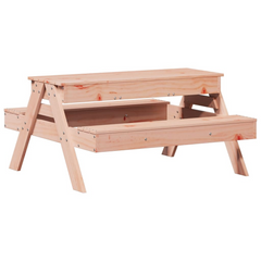 vidaXL Picnic Table with Sandpit for Kids | Solid Wood Douglas | Durable & Versatile