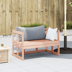 Extendable Solid Wood Garden Sofa Bench - Douglas Wood, Durable & Comfortable Outdoor Seating